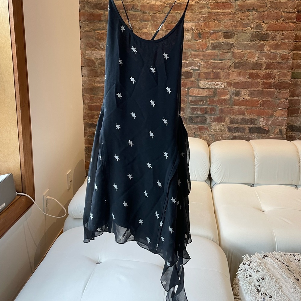 Star print Re/Done cross back dress (worn twice)
